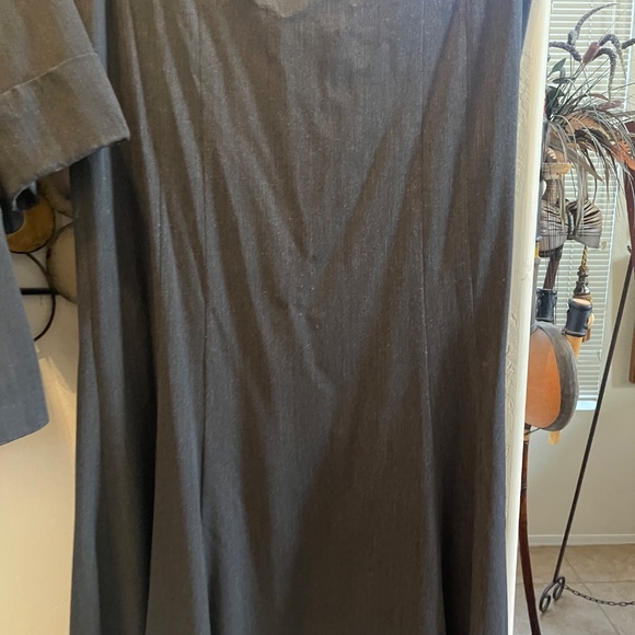 VINTAGE  Hard to find Lane Bryant 2 piece Dark Gray  Maxi Skirt Suit 18 - Picture 3 of 15